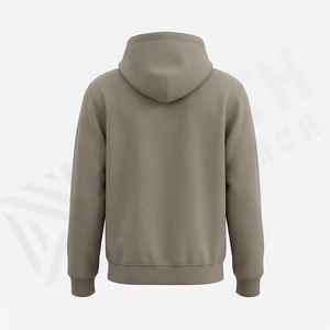 Sweat-shirt à capuche unisexe grande taille personnalisé couleur unie avec cordon épais 100 % coton imprimé délavé à l'acide - Product Image 2