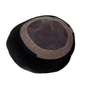 Toupet en cheveux humains à base mono, perruque à base mono, prothèse capillaire en cheveux humains, taz hair bd - Product Image 2