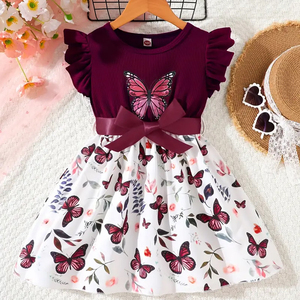knee length dresses for ladies Dreamy Red Floral Cotton Dress – DIMPLE DESIGN STUDIO
