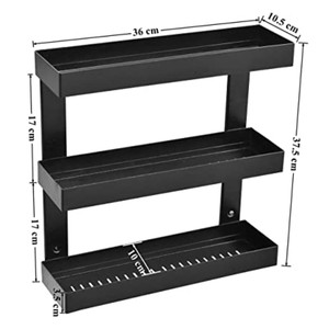 Estante de Metal plateado de 3 niveles, multiusos, pulido, natural, organizador de cocina y baño - Product Image 6