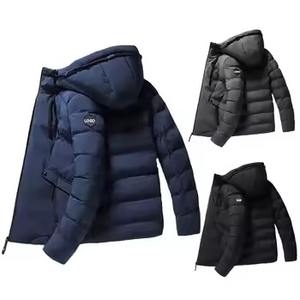 Oem Custom Embroidered Warm Thicken Bubble Mens the Winter Down Coats High Quality Quilted <b>Padded</b> Down Puffer Jacket <b>for</b> Men - Product Image 4