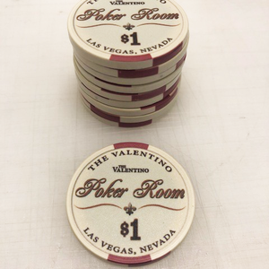 Fichas de póquer de cerámica profesional de 10g y 40mm con bandeja de logotipo personalizable de diseño único para uso en casino - Product Image 1