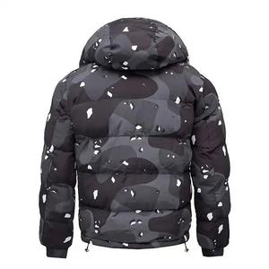 Chaqueta de Lona Acolchada para Hombre, Estilo Casual de Invierno, para Uso Diario, con Cuello Alto, Capucha, Impermeable, Reversible, Etiquetas Personalizadas, Estilo Urbano - Product Image 6