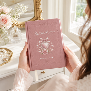 LABON Cuaderno Personalizado de Amor Propio, Cubierta de Lino Rosa Premium, Diario de Afirmaciones, Cuaderno de Reflexión, Set de Regalo para el Bienestar Femenino - Product Image 4