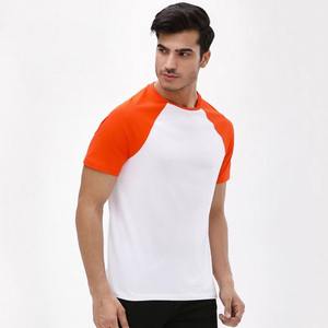 100% T-shirt à col rond en coton de haute qualité pour hommes Logo imprimé personnalisable motif solide - Product Image 5