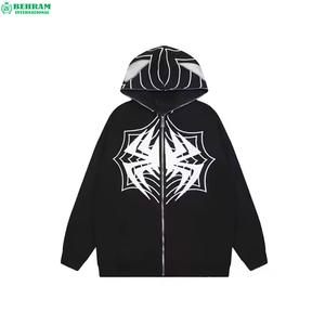 Latest Design Unisex Fleece Full Zip Hoodie Streetwear Heavyweight Cotton Breathable Quick Dry Winter hoodie - Product Image 2