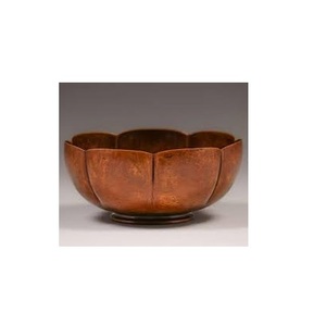 Cuenco de fruta de cobre y latón real, centros de mesa pulidos de alta calidad decorativos para el hogar, cuenco de cobre para servir frutas - Product Image 5