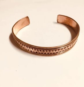 สร้อยข้อมือทองแดงแท้โบราณคุณภาพสูงโซ่แฟนซีขายดีงานหัตถกรรมโลหะแฮนด์เมดสำหรับผู้หญิงขายส่ง - Product Image 4