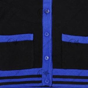 Wholesale custom knit varsity style Cardigan Women's Sweater chenille letter patch apparel - Product Image 5