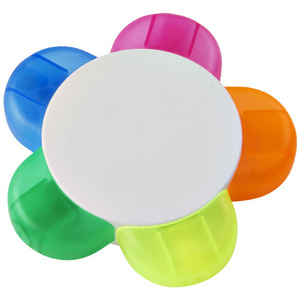 Resaltador fluorescente con temática de flores para un marcado y organización efectivos - Product Image 1