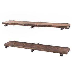 Floating wall <b>shelves</b> white metal wood wall mounted storage <b>shelf</b> for home hotels living room kitchen decor made in india 2023 - Product Image 5