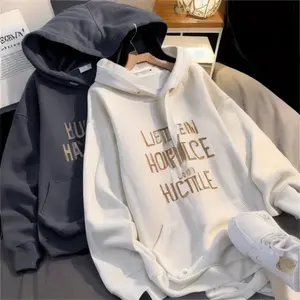 Wholesale Luxury Custom Heavyweight Men Oversized Hoodie Manufacture Heavy Cotton 100% 500gsm French Terry Hoodie No String - Product Image 1