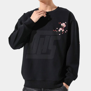 Venta caliente sudaderas Slim Fit bordado sudaderas cómodo algodón mezclado pulóver bordado sudaderas - Product Image 1
