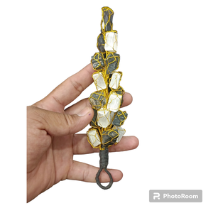 Piedras preciosas de cuarzo de gran calidad, percha de selenita de turmalina negra con forma hermosa, huevo de corazón, artesanías de piedra semipreciosa Natural - Product Image 1