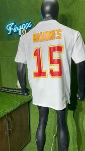 Maillot de football américain personnalisé respirant nouvelle maille 100% polyester imprimé côté pénal trou de riz avec maillot Cowboys - Product Image 5