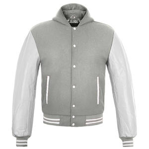 Veste universitaire pour homme, col mandarin, toile imperméable, hiver, logo sur le devant, style décontracté, veste élégante - Product Image 6