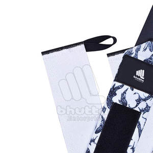 Muñequeras de Neopreno Personalizadas al por Mayor con Logotipo, de Alta Calidad, Antideslizantes, Transpirables, con Cierre de Gancho y Bucle para Levantamiento de Pesas y Gimnasio - Product Image 2