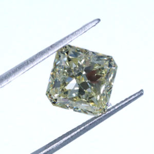 1 CT เม็ดเพชรใสตัดเป็นชิ้นสีเหลืองใช้สำหรับทำเครื่องประดับที่โซลิแทร์สวยงาม VVS2ความคมชัดมากขึ้นได้รับการรับรองว่าเหมาะสำหรับการทำเครื่องประดับ - Product Image 1