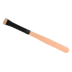 Bate de béisbol portátil de nalgas sólido profesional de 54cm, bate de entrenamiento de estudiantes de madera maciza con correa, palo de madera de larga duración - Product Image 3