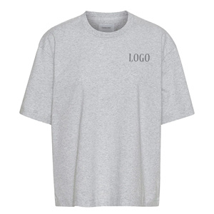 Camisetas de Hombre de Manga Corta, Talla Grande, Tejido de Punto Grueso de 280 g/m², 100% Algodón, Lisas, Personalizadas con Logotipo de Marca Serigrafiado - Product Image 3