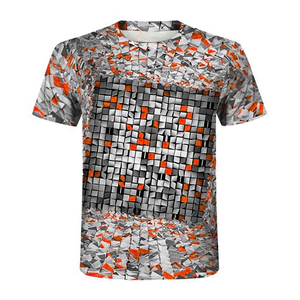 Sublimated Short Sleeve Cotton Bamboo Fiber Multi Functional Latest Design <b>Men</b> Wear Casual T <b>Shirts</b> - Product Image 3