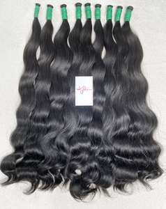 Extensiones de Cabello Natural Ondulado al Por Mayor, 100% Cutícula Alineada, Cabello Vietnamita de un Solo Donante, Súper Doble Trama, Doble Mecanizado - Product Image 1