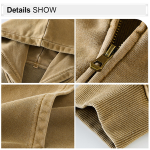 Sudaderas con Capucha Extra Grandes de Estilo Coreano, Lavadas al Ácido, Desgastadas, con Cordón, Totalmente Personalizables, para Hombre - Product Image 4