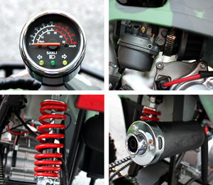 Offres Spéciales moto tout-terrain à quatre roues en alliage d'aluminium à moteur 4 temps 110cc pour enfants et adultes avec rotation de la chaîne - Product Image 4