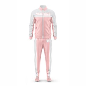 Venta al por mayor de alta calidad OEM personalizado impreso transpirable ligero 100% poliéster chándal de dos piezas conjunto de cremallera Fly hombres - Product Image 4