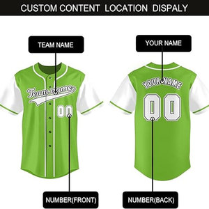 Classic <b>Athletic</b> Cut Short Sleeve Baseball Jersey Lightweight Breathable Mesh Four-Way Stretch Moisture-Wicking Eco-Friendly - Product Image 6