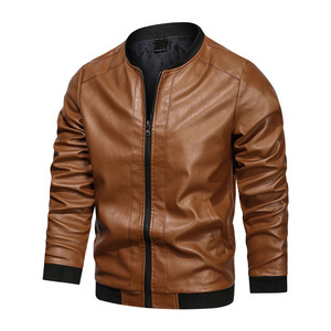 Blouson en cuir pour hommes personnalisé OEM ODM Fournisseur de bombardiers d'hiver de haute qualité - Product Image 1