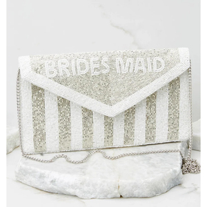 Elegante bolso de mano con cuentas hecho a mano con correa de cadena, bolso de noche de cristal de lujo para eventos con cuentas, forro de algodón - Product Image 1