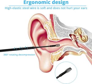 Ensemble d'outils de nettoyage de cire d'oreille de précision supérieure Kit d'hygiène d'oreille pour Instruments de soins de beauté Ensemble d'outils de nettoyage de cire d'oreille - Product Image 5