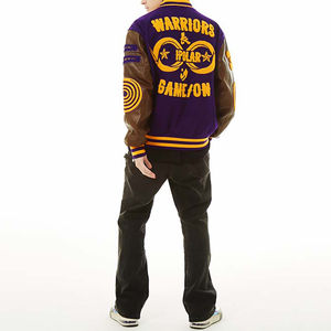 Nouvelle tendance élégante Logo personnalisé grande taille hommes veste unisexe Baseball Varsity Letterman vente en gros - Product Image 6