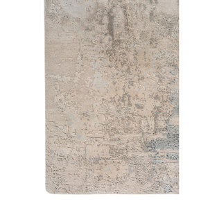 Tapis Uvenuti grande surface en laine et soie de bambou, noués à la main, pour usage domestique - pour salon, couloir, chambre d'adolescent LRB-1784 - Product Image 4