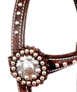 Vente en gros de haute qualité Western une oreille Headstall usiné à la main sculpture sur cuir équitation produit équestre - Product Image 3