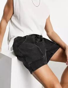 Short délavé à l'acide pour hommes 100% coton polaire éponge française personnalisable Sun Faded High Street Vintage Washed Mesh Shorts - Product Image 5