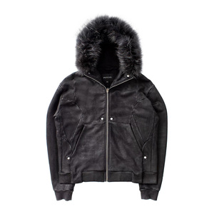 Sudaderas con capucha de mezcla de algodón 2025 Gsm personalizables para hombre 350, sudaderas con capucha de invierno bordadas básicas de gran tamaño con forro polar de alta calidad - Product Image 1