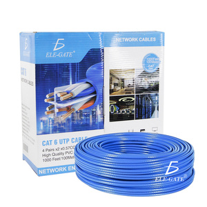 1 Meter Pure Copper Cat6 Utp Rj45 <b>Cable</b> PVC Blue Cober for Computer Printer Android IOS Devices <b>Data</b> Transfer 2m Available - Product Image 1