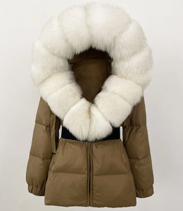 Chaqueta con cremallera para mujer a prueba de viento de primera calidad, elegante chaqueta de invierno al por mayor, fabricante de chaquetas acolchadas para mujer OEM - Product Image 3