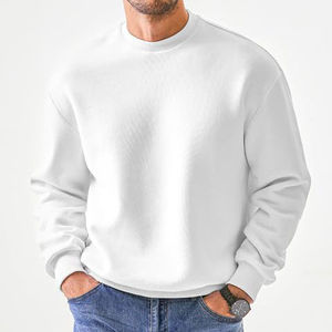 Nouveau sweat-shirt à col montant en molleton épais pour l'automne et l'hiver, décontracté, long, en molleton français, streetwear, sweat-shirt à col rond - Product Image 4