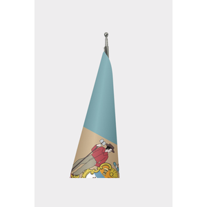 Drapeau d'intérieur personnalisable 3x5 pieds en nylon/polyester/aluminium - Impression numérique style fanion - Product Image 3