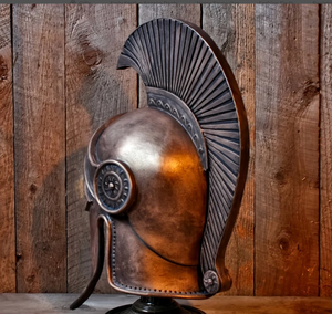 Juego de gladiador casco espartano soldado batalla traje Medieval Cosplay griego Sparta antiguo romano Corintio acero - Product Image 2