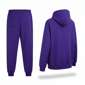 Ventes en gros de sweats à capuche surdimensionnés unisexes, logo personnalisé, sweats à capuche épais vierges, ensembles de survêtement, molleton lourd, ensembles de sweats à capuche pour hommes en coton - Product Image 5