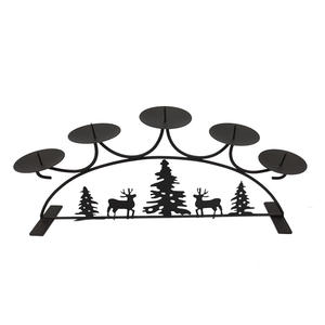 Bougeoirs coniques de couleur noire en aluminium les plus vendus avec différentes tailles pour l'artisanat de décoration de table à la maison et de mariage - Product Image 5