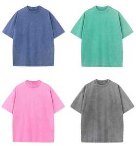 Camiseta de algodón de talla grande para hombre de alta calidad, diseño de moda en blanco personalizado, dobladillo curvo, línea larga, hombro caído, 100% algodón a granel - Product Image 5