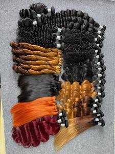 Trama de extensión de cabello humano Remy de alta calidad Diseño elegante multicolor - Product Image 3