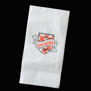 OEM Turquie 33x33 cm 1/8 Serviettes imprimées personnalisées pliées avec logo pour aliments et boissons Serviettes pour serviettes de bar Cocktail - Product Image 2