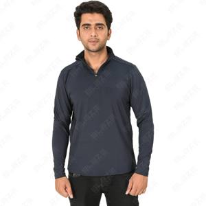 เสื้อออกกำลังกายมีซิปครึ่งตัวของผู้ชายใหม่เสื้อยืดกีฬาแขนสั้นลายตัวอักษรผ้าฝ้าย100% ระบายอากาศเป็นมิตรกับสิ่งแวดล้อม - Product Image 5