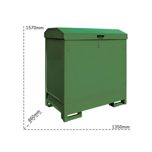 Carvel 1350x860x1570mm tanque de recolección hermético cubierto para sustancias peligrosas, 262lt - Product Image 2